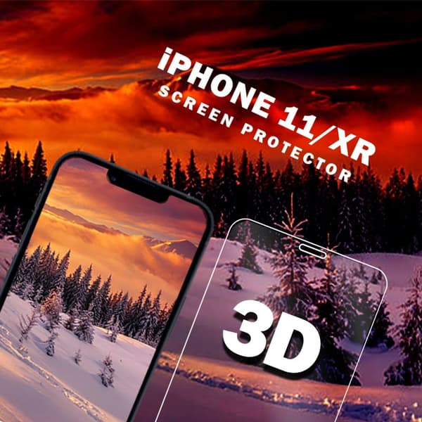 Iphone 11 XR - 9H Härdat glas - Super kvalitet -3D Skärmskydd