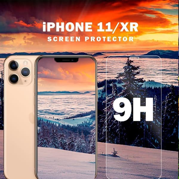 Iphone 11 XR - 9H Härdat glas - Super kvalitet -3D Skärmskydd