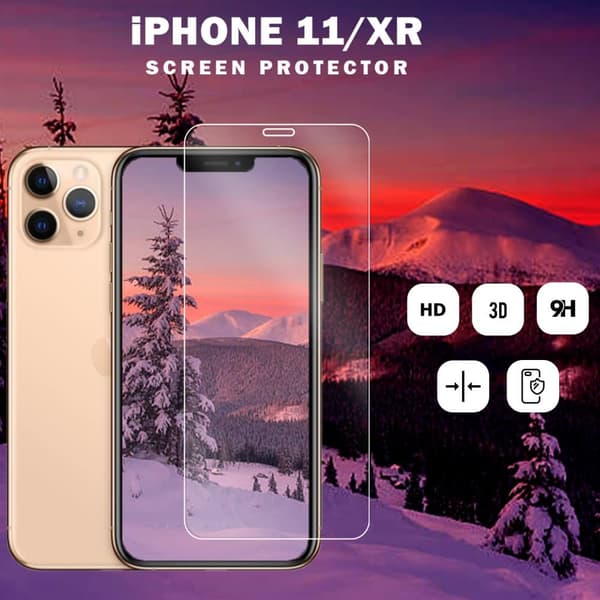 Iphone 11 XR - 9H Härdat glas - Super kvalitet -3D Skärmskydd
