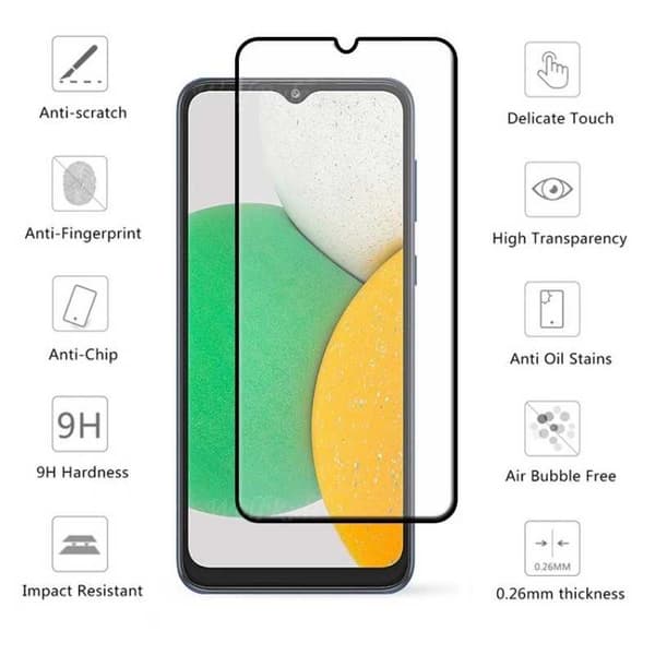 2-PACK Samsung A13 4G FullFrame 0.26mm 9H Härdat Glas
