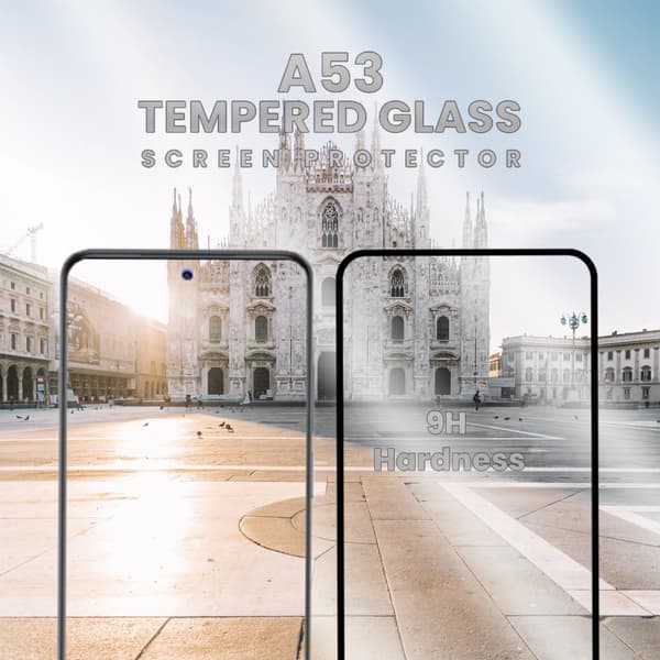 Samsung Galaxy A53 - Härdat glas 9H-Super kvalitet 3D Skärmskydd