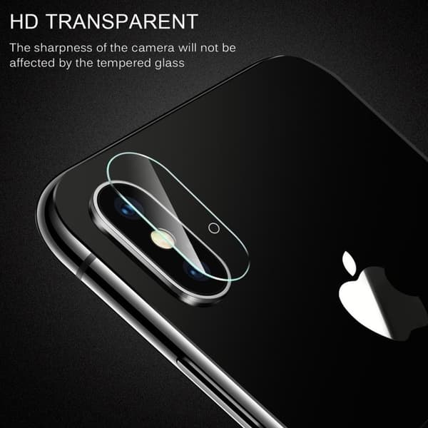 2 stk iPhone X/XS - Skjermbeskytter Kamera - Herdet Glass