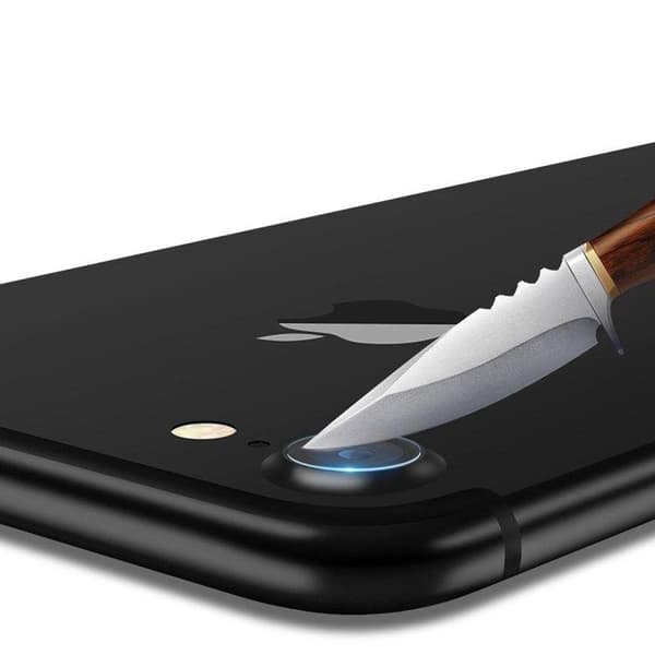 2 kpl iPhone 7/8/SE - Näytönsuoja Kamera - Karkaistua Lasia