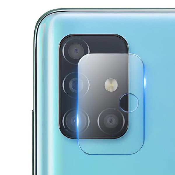 2 stk Samsung Galaxy A71 - Skjermbeskytter Kamera - Herdet Glass
