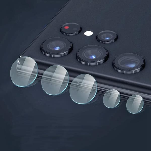 2 stk Samsung Galaxy S22 Ultra - Skjermbeskytter Kamera - Herdet Glass