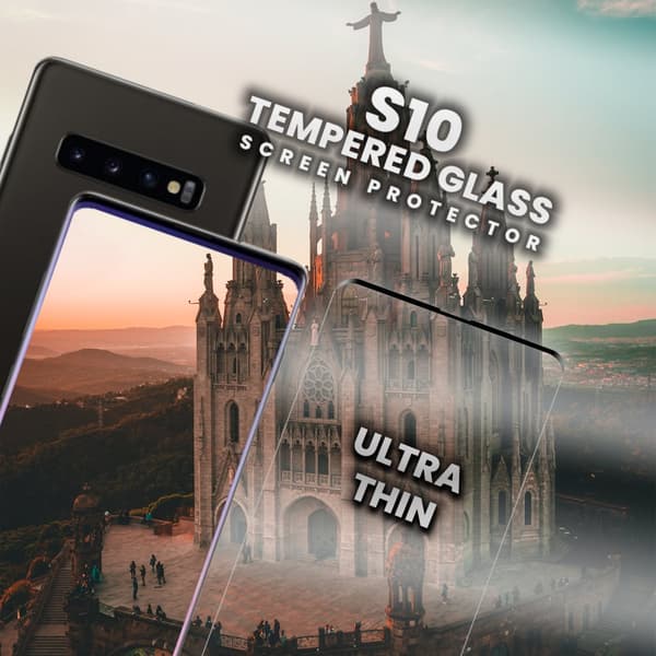 Samsung Galaxy S10 - Härdat glas 9H-Super kvalitet 3D Skärmskydd