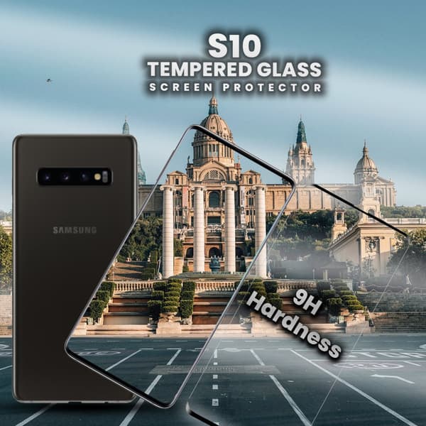 Samsung Galaxy S10 - Härdat glas 9H-Super kvalitet 3D Skärmskydd