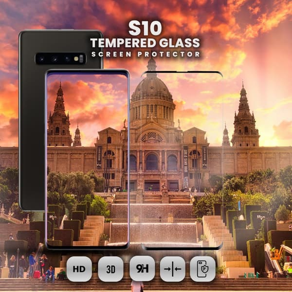 Samsung Galaxy S10 - Härdat glas 9H-Super kvalitet 3D Skärmskydd
