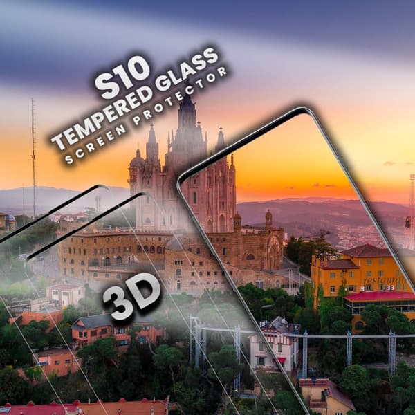 2-Pack Samsung Galaxy S10 - Härdat Glas 9H - Super Kvalitet 3D Skärmskydd