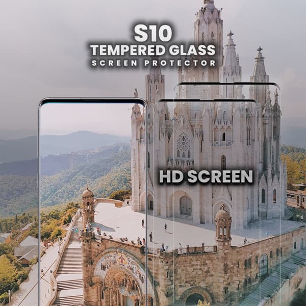 2-Pack Samsung Galaxy S10 - Härdat Glas 9H - Super Kvalitet 3D Skärmskydd