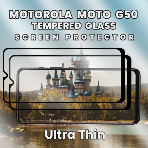 2-Pack Motorola Moto G50 - Härdat Glas 9H - Super kvalitet 3D