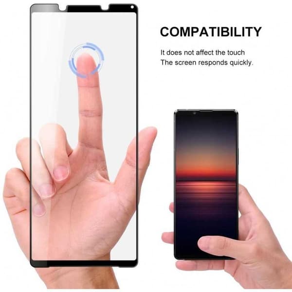 2-PACK Xperia 1 II Härdat Glas 0.26mm 2.5D 9H Fullframe (XQ-AT51)