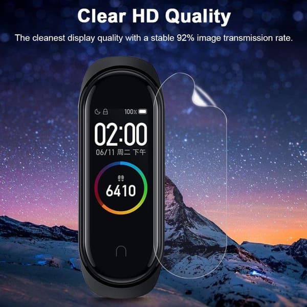 Hydrogeelillä varustettu näytönsuoja mallille Xiaomi Mi Band 4