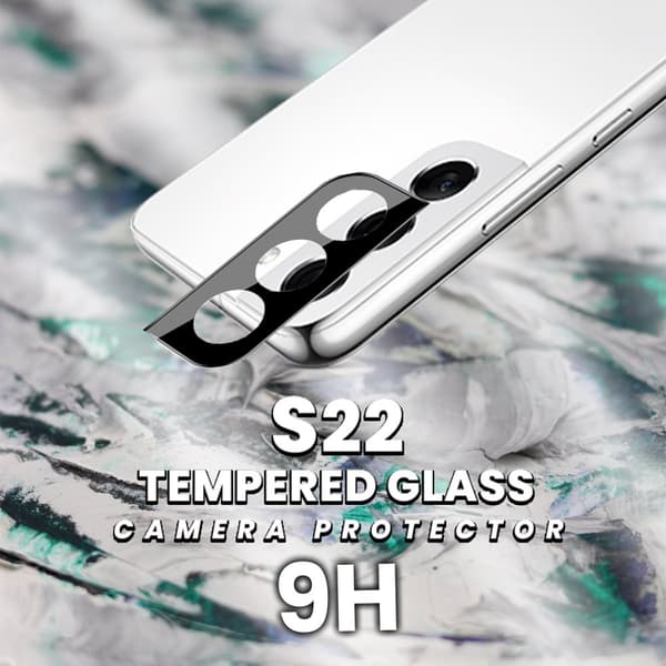 Linsskydd Samsung Galaxy S22 - Härdat Glas 9H - Super 3D