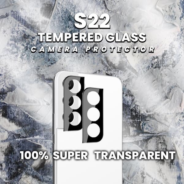 2 Pack Linsskydd Samsung Galaxy S22 - Härdat Glas 9H - Super 3D