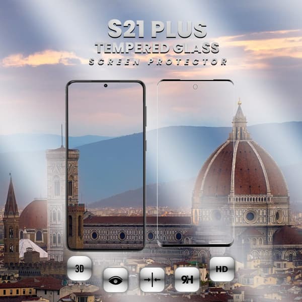 Samsung S21 PLUS - 9H Härdat Glass - 3D Super Kvalitet