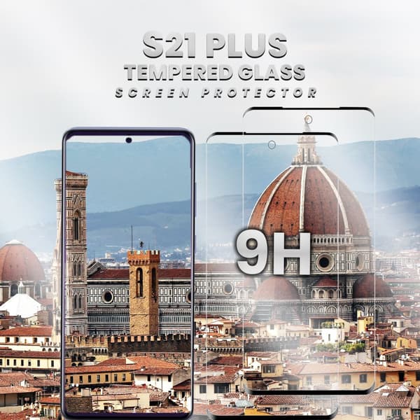 2-Pack Samsung S21 PLUS - 9H Härdat Glass - 3D Super Kvalitet