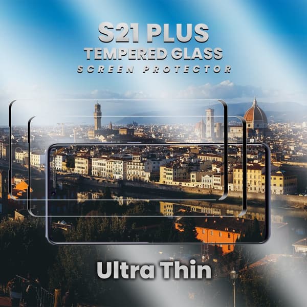 2-Pack Samsung S21 PLUS - 9H Härdat Glass - 3D Super Kvalitet