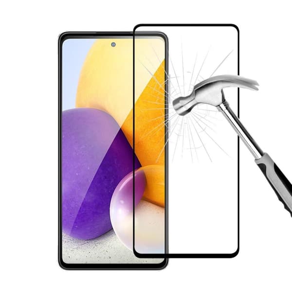 Skärmskydd Samsung A53 5G - 3D Härdat Glas Svart (miljö)
