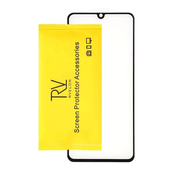 Skärmskydd Samsung A32 5G - 3D Härdat Glas Svart (miljö)