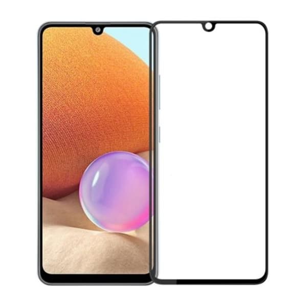 Skärmskydd Samsung A32 5G - 3D Härdat Glas Svart (miljö)