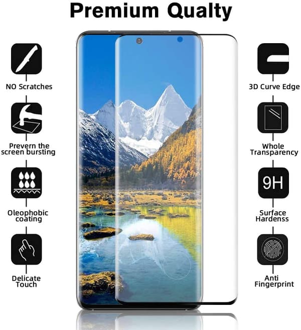 2 pakkauksen- Samsung Galaxy S21 PLUS/ S30 PLUS  näytönsuoja, sormenjälkituki