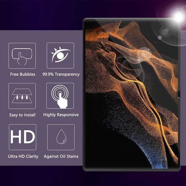 Samsung Tab S8 Ultra Hærdet glas 0,26mm 2,5D 9H