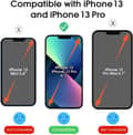Miniatyrbillede 8 af 11: 2-PAK- Gennemsigtig skærmbeskytter iPhone 13, 13 PRO  (6,1 tommer)