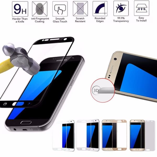 Karkaistu lasi 9H Full Cover Suojakalvo Suojakalvo Samsung Galaxy S7:lle