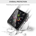 Miniatyrbild 2 av 5: 2-pack Heltäckande Skal till Apple Watch 4/5/6/SE Skärmskydd 44mm