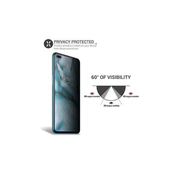 OnePlus Nord 2 5G Privacy Karkaistu lasi 0,26mm 2,5D 9H