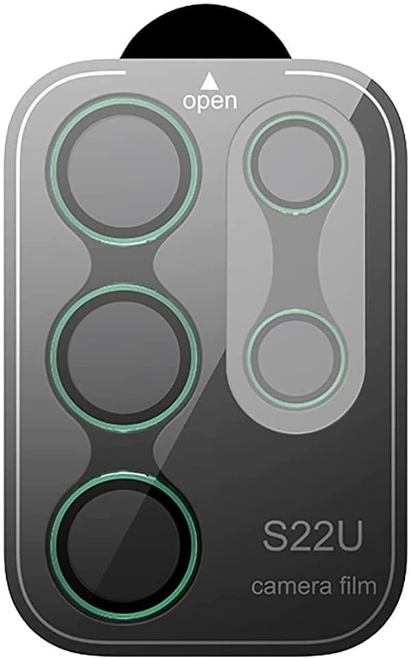 Grön Samsung S22 Ultra Kamera Linsskydd