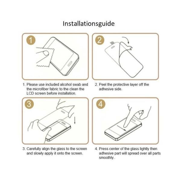 2-PACK iPhone 13 Mini Härdat Glas Med UV-Skydd / Blåljusfilter