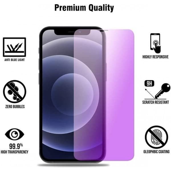 2-PACK Samsung A53 5G 9H hærdet glas med blåt lys filter