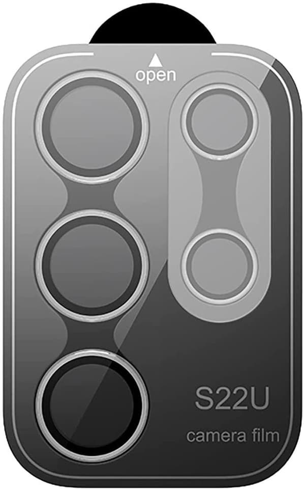 2x Sølv Samsung S22 Ultra Kamera Linsbeskyttelse