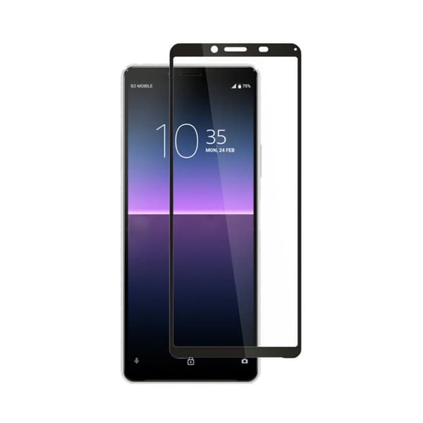 Sony Xperia 10 II Skærmbeskyttelse - Hærdet Glas Sort
