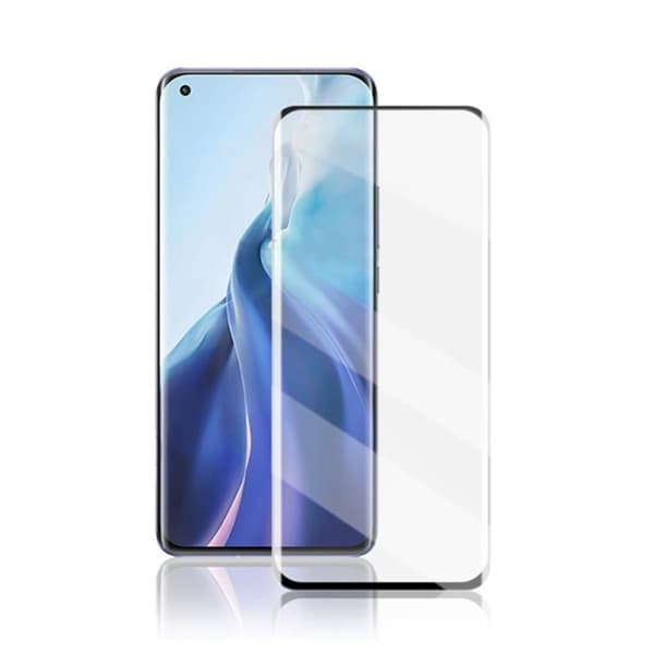 Skærmbeskyttelse Xiaomi Mi 11 - 3D Hærdet Glas Sort
