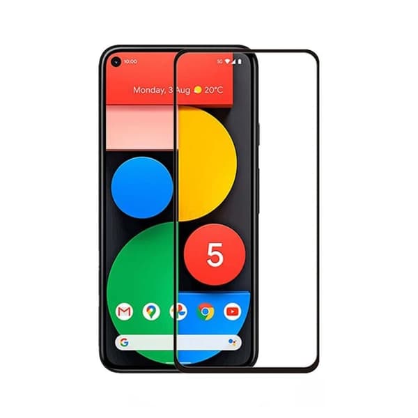 Skärmskydd Google Pixel 5 - 3D Härdat Glas Svart (miljö)