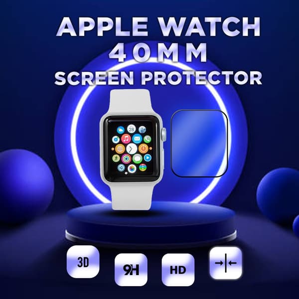 Apple Watch 40mm -Härdat glas 9H – Super kvalitet 3D