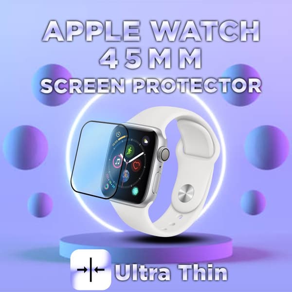 Apple Watch 45mm -Härdat glas 9H – Super kvalitet 3D