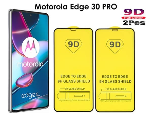 2 PAK-  Skærmbeskytter Motorola Edge 30 Pro  5G (67 tommer), hærdet glas