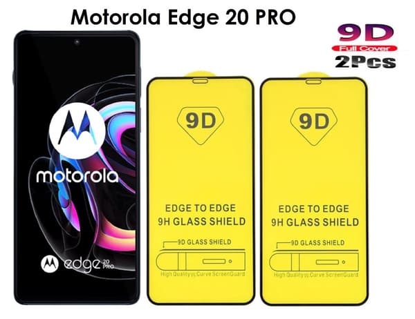 Skærmbeskytter Motorola Edge 20 Pro  5G (67 tommer), hærdet glas, 2-pak
