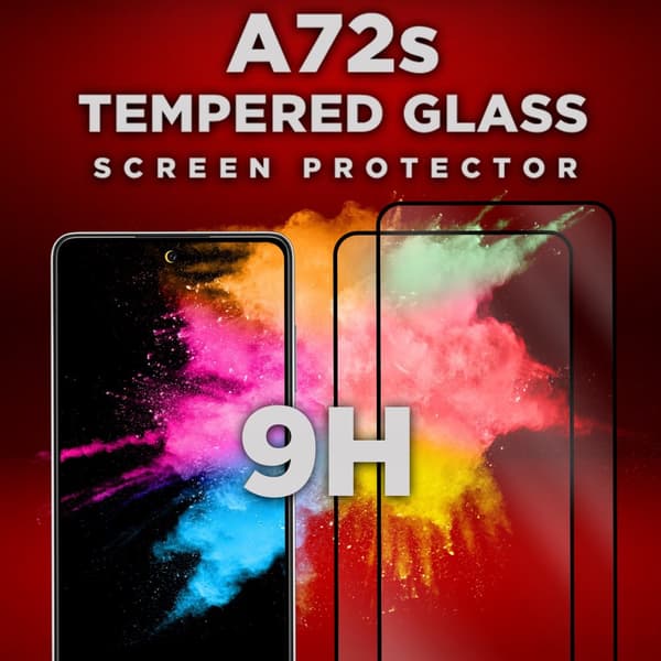 2 Pack Samsung Galaxy A72s -Härdat glas 9H-Super kvalitet 3D