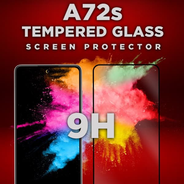 Samsung Galaxy A72s -Härdat glas 9H-Super kvalitet 3D Skärmskydd