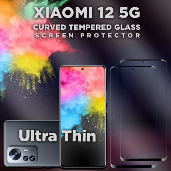 2 Pack Xiaomi 12 5G - Härdat glas 9H-Super kvalitet 3D