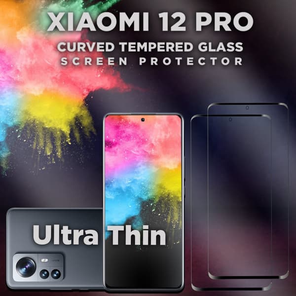 2 Pack Xiaomi 12 PRO - Härdat glas 9H-Super kvalitet 3D
