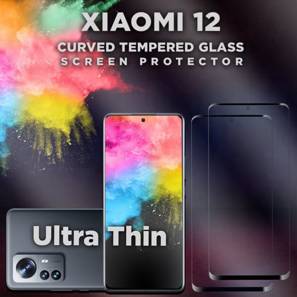 2 Pack Xiaomi 12 - Härdat glas 9H-Super kvalitet 3D Skärmskydd