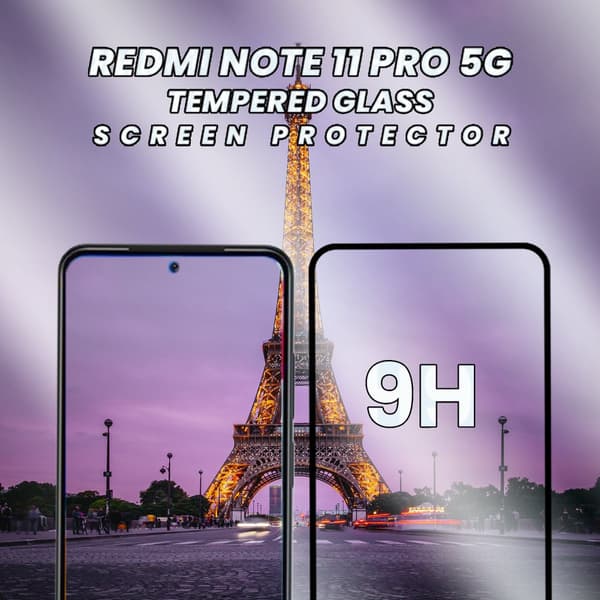 Xiaomi Redmi Note 11 Pro 5G - Härdat glas 9H-Super kvalitet 3D