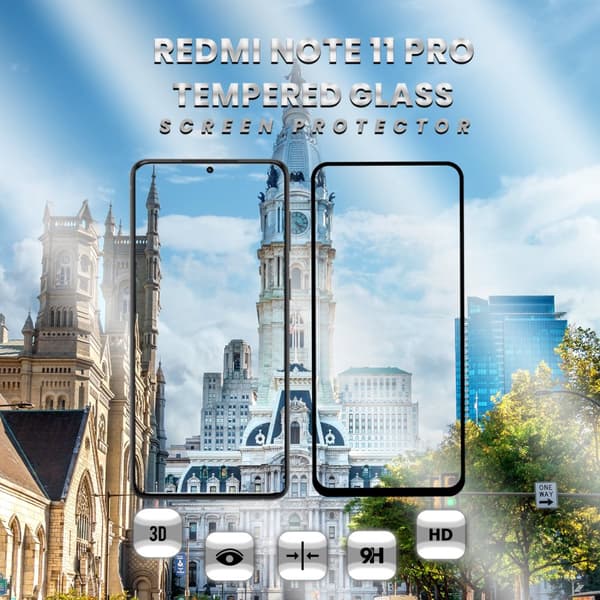 Xiaomi Redmi Note 11 Pro - Härdat glas 9H-Super kvalitet 3D