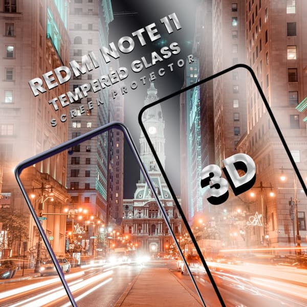 Xiaomi Redmi Note 11 - Härdat glas 9H-Super kvalitet 3D